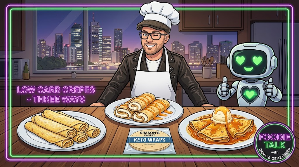 Low-Carb Crepes—Three Ways